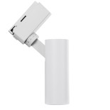 GloboStar® LUGANO 60801 Μονοφασικό Φωτιστικό Σποτ Ράγας LED 10W 1250lm 36° Acrylic HQ LENS AC 220-240V IP20 Φ4.5 x Υ19cm Φυσικό Λευκό 4500K -  EUROTRACK® System 1L+1N - Λευκό - Bridgelux Chip - TÜV Certified Driver - 5 Χρόνια Εγγύηση