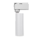GloboStar® LUGANO 60801 Μονοφασικό Φωτιστικό Σποτ Ράγας LED 10W 1250lm 36° Acrylic HQ LENS AC 220-240V IP20 Φ4.5 x Υ19cm Φυσικό Λευκό 4500K -  EUROTRACK® System 1L+1N - Λευκό - Bridgelux Chip - TÜV Certified Driver - 5 Χρόνια Εγγύηση