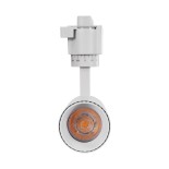 GloboStar® LUGANO 60801 Μονοφασικό Φωτιστικό Σποτ Ράγας LED 10W 1250lm 36° Acrylic HQ LENS AC 220-240V IP20 Φ4.5 x Υ19cm Φυσικό Λευκό 4500K -  EUROTRACK® System 1L+1N - Λευκό - Bridgelux Chip - TÜV Certified Driver - 5 Χρόνια Εγγύηση