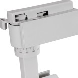 GloboStar® LUGANO 60801 Μονοφασικό Φωτιστικό Σποτ Ράγας LED 10W 1250lm 36° Acrylic HQ LENS AC 220-240V IP20 Φ4.5 x Υ19cm Φυσικό Λευκό 4500K -  EUROTRACK® System 1L+1N - Λευκό - Bridgelux Chip - TÜV Certified Driver - 5 Χρόνια Εγγύηση