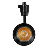 GloboStar® LUGANO 60815 Μονοφασικό Φωτιστικό Σποτ Ράγας LED 30W 3900lm 36° Acrylic HQ LENS AC 220-240V IP20 Φ7.5 x Υ22.7cm Ψυχρό Λευκό 6000K -  EUROTRACK® System 1L+1N - Μαύρο - Bridgelux Chip - TÜV Certified Driver - 5 Χρόνια Εγγύηση