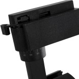 GloboStar® LUGANO 60815 Μονοφασικό Φωτιστικό Σποτ Ράγας LED 30W 3900lm 36° Acrylic HQ LENS AC 220-240V IP20 Φ7.5 x Υ22.7cm Ψυχρό Λευκό 6000K -  EUROTRACK® System 1L+1N - Μαύρο - Bridgelux Chip - TÜV Certified Driver - 5 Χρόνια Εγγύηση