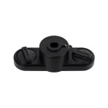 GloboStar® 2L-EUROTRACK 60911 Αντάπτορας Κρέμασης Φωτιστικού - Μονοφασικός 2 Καλωδίων για όλες τις Ράγες EUROTRACK AC 220-240V IP20 Μ10 x Π4 x Υ3.2cm - EUROTRACK® System 1L+1N - Θερμοπλαστικό - Μαύρο - 5 Χρόνια Εγγύηση