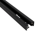 GloboStar® 2L-EUROTRACK 60984-3M Μονοφασική Ράγα 2 Καλωδίων για Σποτ Ράγας LED AC 220-240V IP20 Μ300 x Π3.4 x Υ2cm - EUROTRACK® System 1L+1N - Αλουμίνιο - Μαύρο - 3 Μέτρα - 5 Χρόνια Εγγύηση