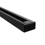 GloboStar® 2L-EUROTRACK 60984-3M Μονοφασική Ράγα 2 Καλωδίων για Σποτ Ράγας LED AC 220-240V IP20 Μ300 x Π3.4 x Υ2cm - EUROTRACK® System 1L+1N - Αλουμίνιο - Μαύρο - 3 Μέτρα - 5 Χρόνια Εγγύηση