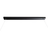 GLOBOSTAR® CIRCOLARE 61319 Μοντέρνο Κρεμαστό Φωτιστικό Οροφής LED 75W 7500lm 360° AC 220-240V IP20 Ρυθμιζόμενο Λευκό CCT με Χειριστήριο από 2700K έως 6000K Dimmable - Lumileds SMD Chip - Μαύρο Ματ - Μ120 x Π25 x Υ25cm - 3 Χρόνια Εγγύηση
