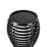 GloboStar® FIAMMA 61549 Αυτόνομο Ηλιακό Καρφωτό Φωτιστικό Κήπου LED SMD 2W 80lm με Ενσωματωμένη Μπαταρία 1500mAh - Φωτοβολταϊκό Πάνελ - Αισθητήρα Ημέρας-Νύχτας Φαναράκι Κήπου - Εφέ Φλόγας Διακοσμητικό - Αδιάβροχο IP65 - 1800K Φ10 x Υ55cm - 2 Χρόνια Εγγύησ