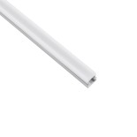 GloboStar® GLASSBOARD-PROFILE 70808-3M Προφίλ Αλουμινίου - Βάση & Ψύκτρα Ταινίας LED με Λευκό Γαλακτερό Κάλυμμα - Χρήση για Μοριακό Φωτισμό Γυαλιού Πάχους 8mm - Πατητό Κάλυμμα - Ασημί - 3 Μέτρα - Πακέτο 5 Τεμαχίων - Μ300 x Π1.1 x Υ1.7cm