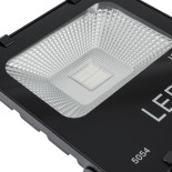 GloboStar® 75601 Επαγγελματικός Προβολέας LED 30W 1950lm 120° AC 220-240V Αδιάβροχος IP66 με Ασύρματο Χειριστήριο IR - RGB - Μ17 x Π4.5 x Υ20cm - 3 Χρόνια Εγγύηση