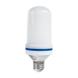 GloboStar® 76075 Λάμπα LED E27 Summer Flame Flickering Fire Burning Effect Peaceful Romantic and Relax 9W 450lm 320° AC 85-265V με 4 Λειτουργίες Εφέ και Αναστροφή Φλόγας Θερμό Λευκό 1800K
