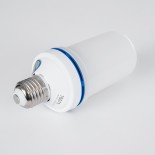 GloboStar® 76075 Λάμπα LED E27 Summer Flame Flickering Fire Burning Effect Peaceful Romantic and Relax 9W 450lm 320° AC 85-265V με 4 Λειτουργίες Εφέ και Αναστροφή Φλόγας Θερμό Λευκό 1800K