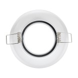 GloboStar® DELTA 77814 Χωνευτό Κινούμενο Στρόγγυλο Σποτ Οροφής για Λάμπα MR16 με Βάση GU5.3 ή GU10 - IP20 - Μεταλλικό - Φ92 x Υ28mm - Λευκό - 5 Χρόνια Εγγύηση