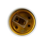GloboStar® 78971 Πλαστικός Αντάπτορας Μετατροπέας από 1xB22 Ντουί σε 1xE27 Ντουί Λευκό Φ3.3 x Υ5cm