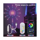 GloboStar® DIGIFRWORKS 90339 Σετ Ψηφιακής LED RGB Ταινίας 5 Μέτρων με Ψηφιακό Controller με WiFi Smart APP & Ασύρματο Χειριστήριο RF 2.4Ghz - LED SMD 5050 50W/Σετ 156LED/Σετ 156PIXEL/Σετ 3000lm/Σετ 120° DC 5V με USB 2.0 IP20 Πολύχρωμο RGB - Dimmable - Μ20