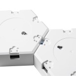 GloboStar® DIGIOCTA 90448 Σετ 6 Ψηφιακων LED RGB Φωτιστικών Κυψελών με Ψηφιακό Controller με WiFi Smart APP & Ασύρματο Χειριστήριο RF 2.4Ghz - LED SMD 5050 9W/Σετ 84PIXEL/Σετ 720lm/Σετ 120° DC 5V με USB 2.0 IP20 Πολύχρωμο RGB - Dimmable - Μ10.5 x Π10.5 x 