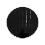GLOBOSTAR® VEGGIE 90525 Φωτιστικό Κολωνάκι Κήπου LED 10W 500lm 120° με Ενσωματωμένο Φωτοβολταϊκό Panel 6V 2W & Επαναφορτιζόμενη Μπαταρία Li-ion 3.2V 1800mAh με Αισθητήρα Ημέρας-Νύχτας Αδιάβροχο IP65 Ψυχρό Λευκό 6000K - Sanan SMD Chip - Μαύρο- Μ23 x Π23 x 