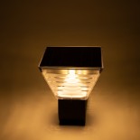 GloboStar® GRACIOUS 90529 Αυτόνομο Ηλιακό Φωτιστικό Κήπου - Απλίκα Αρχιτεκτονικού Φωτισμού Εξωτερικού Χώρου LED 10W 330lm 120° με Ενσωματωμένο Φωτοβολταϊκό Panel 6V 2W & Επαναφορτιζόμενη Μπαταρία Li-ion 3.2V 1800mAh με Αισθητήρα Ημέρας-Νύχτας - Αδιάβροχο 