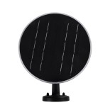 GLOBOSTAR® VEGGIE 90530 Μοντέρνο Φωτιστικό Τοίχου - Απλίκα LED 10W 330lm 120° με Ενσωματωμένο Φωτοβολταϊκό Panel 6V 2W & Επαναφορτιζόμενη Μπαταρία Li-ion 3.2V 1800mAh με Αισθητήρα Ημέρας-Νύχτας Αδιάβροχο IP65 Ψυχρό Λευκό 6000K - Μαύρο- Μ23 x Π30 x Υ25cm -