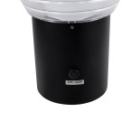 GLOBOSTAR® VEGGIE 90530 Μοντέρνο Φωτιστικό Τοίχου - Απλίκα LED 10W 330lm 120° με Ενσωματωμένο Φωτοβολταϊκό Panel 6V 2W & Επαναφορτιζόμενη Μπαταρία Li-ion 3.2V 1800mAh με Αισθητήρα Ημέρας-Νύχτας Αδιάβροχο IP65 Ψυχρό Λευκό 6000K - Μαύρο- Μ23 x Π30 x Υ25cm -
