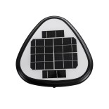 GLOBOSTAR® NATURE 90532 Φωτιστικό Κολωνάκι Κήπου LED 10W 500lm 120° με Ενσωματωμένο Φωτοβολταϊκό Panel 6V 2W & Επαναφορτιζόμενη Μπαταρία Li-ion 3.2V 8000mAh με Αισθητήρα Ημέρας-Νύχτας Αδιάβροχο IP65 Ψυχρό Λευκό 6000K - Γκρι Ανθρακί - Μ26 x Π26 x Υ30cm - 2