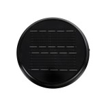 GLOBOSTAR® SHARP 90533 Φωτιστικό Κολωνάκι Κήπου LED 10W 500lm 120° με Ενσωματωμένο Φωτοβολταϊκό Panel 6V 2W & Επαναφορτιζόμενη Μπαταρία Li-ion 3.2V 8000mAh με Αισθητήρα Ημέρας-Νύχτας Αδιάβροχο IP65 Ψυχρό Λευκό 6000K - Γκρι Ανθρακί - Μ26 x Π26 x Υ33cm - 2 