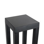 GLOBOSTAR® HONEYBEE 90541 Φωτιστικό Κολωνάκι Κήπου LED 15W 1500lm 120° AC 220-240V Αδιάβροχο IP65 Θερμό Λευκό 2700K - Γκρι Ανθρακί - Μ20 x Π20 x Υ60cm - 3 Χρόνια Εγγύηση