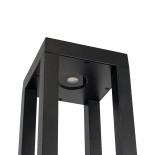 GLOBOSTAR® HONEYBEE 90541 Φωτιστικό Κολωνάκι Κήπου LED 15W 1500lm 120° AC 220-240V Αδιάβροχο IP65 Θερμό Λευκό 2700K - Γκρι Ανθρακί - Μ20 x Π20 x Υ60cm - 3 Χρόνια Εγγύηση