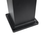 GLOBOSTAR® HONEYBEE 90541 Φωτιστικό Κολωνάκι Κήπου LED 15W 1500lm 120° AC 220-240V Αδιάβροχο IP65 Θερμό Λευκό 2700K - Γκρι Ανθρακί - Μ20 x Π20 x Υ60cm - 3 Χρόνια Εγγύηση