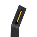 GLOBOSTAR® GREENERY 90544 Φωτιστικό Κολωνάκι Κήπου LED 15W 1500lm 120° AC 220-240V Αδιάβροχο IP65 - Θερμό Λευκό 2700K - Bridgelux COB Chip - Γκρι Ανθρακί - Μ8 x Π15 x Υ70cm - 3 Χρόνια Εγγύηση