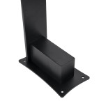 GLOBOSTAR® GREENERY 90544 Φωτιστικό Κολωνάκι Κήπου LED 15W 1500lm 120° AC 220-240V Αδιάβροχο IP65 - Θερμό Λευκό 2700K - Bridgelux COB Chip - Γκρι Ανθρακί - Μ8 x Π15 x Υ70cm - 3 Χρόνια Εγγύηση