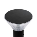 GLOBOSTAR® VEGGIE 90550 Φωτιστικό Κολωνάκι Κήπου με Ντουί 1 x E27 AC 220-240V Αδιάβροχο IP65 - Μαύρο - Μ23 x Π23 x Υ60cm