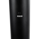 GLOBOSTAR® VEGGIE 90550 Φωτιστικό Κολωνάκι Κήπου με Ντουί 1 x E27 AC 220-240V Αδιάβροχο IP65 - Μαύρο - Μ23 x Π23 x Υ60cm