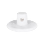 GloboStar® DIY 77561 Επιτοίχιο Εξάρτημα Στήριξης Καλωδίου Φωτιστικού - Φ4.5 x Υ2cm - Λευκό - Σιλικόνης - 5 Χρόνια Εγγύηση