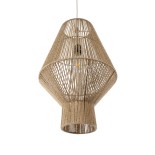 GLOBOSTAR® CAYMAN 01853 Boho Κρεμαστό Φωτιστικό Οροφής με Ντουί 1 x E27 AC 220-240V IP20 - Μπεζ - Μ40 x Π40 x Υ60cm