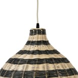GLOBOSTAR® JAMAICA 01954 Boho Κρεμαστό Φωτιστικό Οροφής με Ντουί 1 x E27 AC 220-240V IP20 - Μπεζ & Λαδί - Μ40 x Π40 x Υ37cm