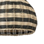 GLOBOSTAR® JAMAICA 01954 Boho Κρεμαστό Φωτιστικό Οροφής με Ντουί 1 x E27 AC 220-240V IP20 - Μπεζ & Λαδί - Μ40 x Π40 x Υ37cm
