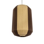 GloboStar® SALERNO 02076 Boho Κρεμαστό Φωτιστικό Καμπάνα Μονόφωτο 1 x E27 IP20 Μπεζ & Καφέ Βαμβακερό Νήμα - Μ50 x Π50 x Υ80cm