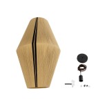 GloboStar® SALERNO 02077 Boho Κρεμαστό Φωτιστικό Καμπάνα Μονόφωτο 1 x E27 IP20 Μπεζ & Μαύρο Βαμβακερό Νήμα - Μ50 x Π50 x Υ80cm