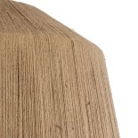 GloboStar® PUERTORICO 02093 Boho Κρεμαστό Φωτιστικό Καμπάνα Τρίφωτο 3 x E27 IP20 Μπεζ Σχοινί - Μ80 x Π80 x Υ80cm