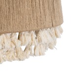 GloboStar® PUERTORICO 02093 Boho Κρεμαστό Φωτιστικό Καμπάνα Τρίφωτο 3 x E27 IP20 Μπεζ Σχοινί - Μ80 x Π80 x Υ80cm