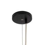 GloboStar® GUADELOUPE 02155 Boho Κρεμαστό Φωτιστικό Καμπάνα Μονόφωτο 1 x E27 IP20 Καφέ Raffia - Μ80 x Π80 x Υ60cm