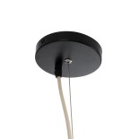 GloboStar® AREMBEPE 02179 Boho Κρεμαστό Φωτιστικό Καμπάνα Μονόφωτο 1 x E27 IP20 Μπεζ Raffia - Μ60 x Π60 x Υ130cm