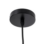 GLOBOSTAR® MEXICO 02201 Boho Κρεμαστό Φωτιστικό Οροφής με Ντουί 1 x E27 AC 220-240V IP20 - Μαύρο - Μ65 x Π45 x Υ18cm