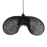 GLOBOSTAR® MEXICO 02202 Boho Κρεμαστό Φωτιστικό Οροφής με Ντουί 1 x E27 AC 220-240V IP20 - Μαύρο - Μ85 x Π50 x Υ30cm