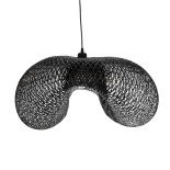 GLOBOSTAR® MEXICO 02203 Boho Κρεμαστό Φωτιστικό Οροφής με Ντουί 1 x E27 AC 220-240V IP20 - Μαύρο - Μ100 x Π62 x Υ33cm