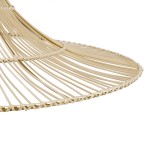 GloboStar® PALERMO 02209 Boho Κρεμαστό Φωτιστικό Καμπάνα Μονόφωτο 1 x E27 IP20 Μπεζ Ρατάν - Μ100 x Π100 x Υ30cm