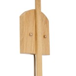 GloboStar® KALAMA 02223 Boho Φωτιστικό Τοίχου - Απλίκα Μονόφωτο 1 x E27 AC220-240V IP20 - Μ30 x Π40 x Υ70cm - Μπεζ Ξύλινο Μπαμπού Πλέγμα - 5 Χρόνια Εγγύηση