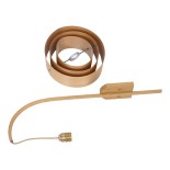 GloboStar® KALAMA 02223 Boho Φωτιστικό Τοίχου - Απλίκα Μονόφωτο 1 x E27 AC220-240V IP20 - Μ30 x Π40 x Υ70cm - Μπεζ Ξύλινο Μπαμπού Πλέγμα - 5 Χρόνια Εγγύηση