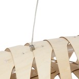 GLOBOSTAR® NANI 02285 Μοντέρνο Κρεμαστό Φωτιστικό Οροφής LED 36W 2880lm 120° AC 220-240V IP20 Φυσικό Λευκό 4500K - Lumileds SMD Chip - Μπεζ - Μ120 x Π48 x Υ18cm - 2 Χρόνια Εγγύηση