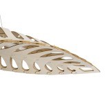 GLOBOSTAR® NANI 02285 Μοντέρνο Κρεμαστό Φωτιστικό Οροφής LED 36W 2880lm 120° AC 220-240V IP20 Φυσικό Λευκό 4500K - Lumileds SMD Chip - Μπεζ - Μ120 x Π48 x Υ18cm - 2 Χρόνια Εγγύηση